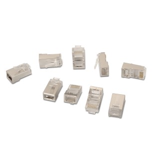 AISENS A138-0293 conector RJ-45 Acero inoxidable, Transparente 2