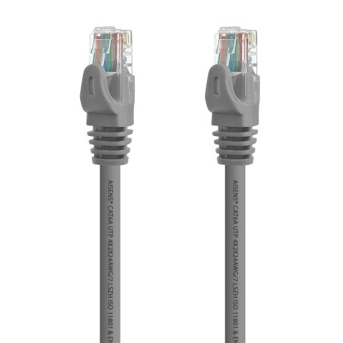AISENS A145-0325 cable de red Gris 0,5 m Cat6a U UTP (UTP)