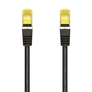 AISENS Cable De Red Latiguillo RJ45 LSZH Cat.7 600 MHz S FTP PIMF AWG26, Negro, 0.5 m 2