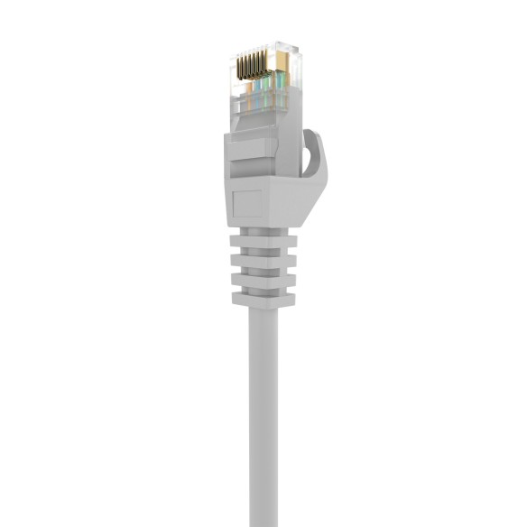 AISENS Cable de Red Latiguillo RJ45 LSZH Cat.6A 500 Mhz UTP AWG24, Gris, 30CM
