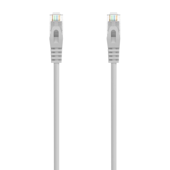 AISENS Cable de Red Latiguillo RJ45 LSZH Cat.6A 500 Mhz UTP AWG24, Gris, 30CM