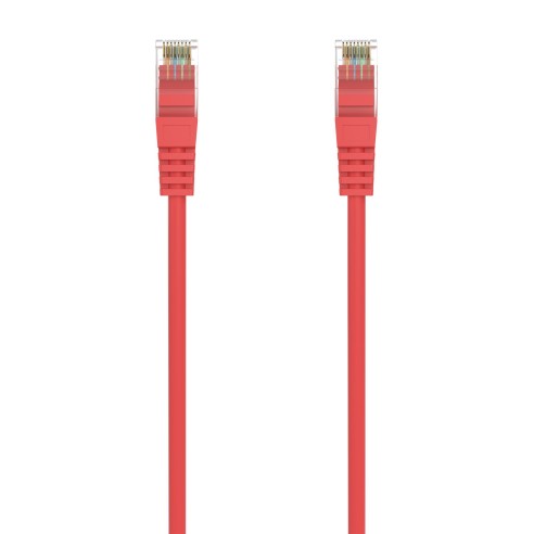 AISENS Cable de Red Latiguillo RJ45 LSZH Cat.6A 500 Mhz UTP Awg24, Rojo, 25CM