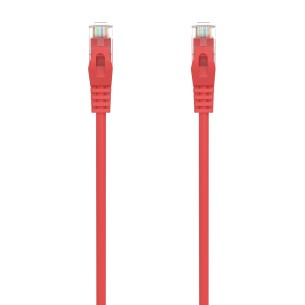 AISENS Cable de Red Latiguillo RJ45 LSZH Cat.6A 500 Mhz UTP AWG24, Rojo, 30CM