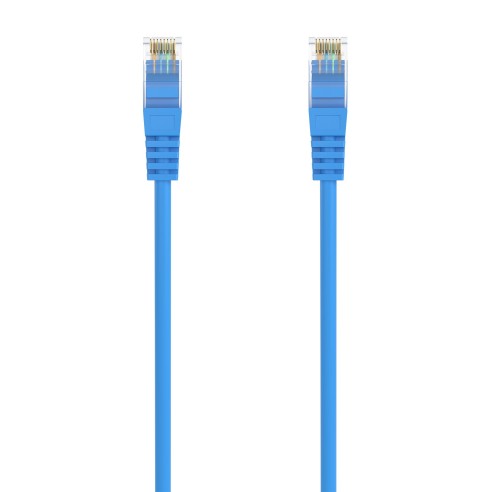 AISENS Cable de Red Latiguillo RJ45 LSZH Cat.6A 500 Mhz UTP AWG24, Azul, 25CM