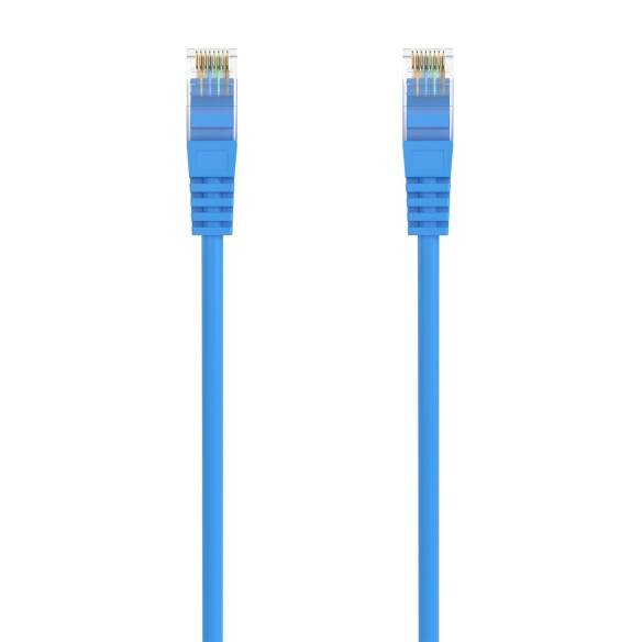AISENS Cable de Red Latiguillo RJ45 LSZH Cat.6A 500 Mhz UTP AWG24, Azul, 25CM