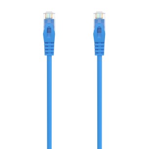 AISENS Cable de Red Latiguillo RJ45 LSZH Cat.6A 500 Mhz UTP AWG24, Azul, 1.0M