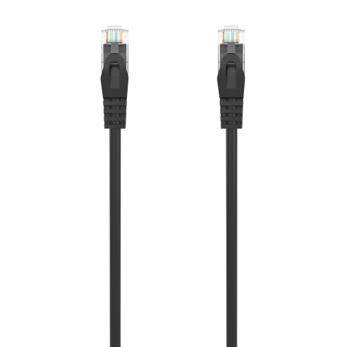 AISENS Cable de Red Latiguillo RJ45 LSZH Cat.6A 500 Mhz UTP AWG24, Negro, 25CM