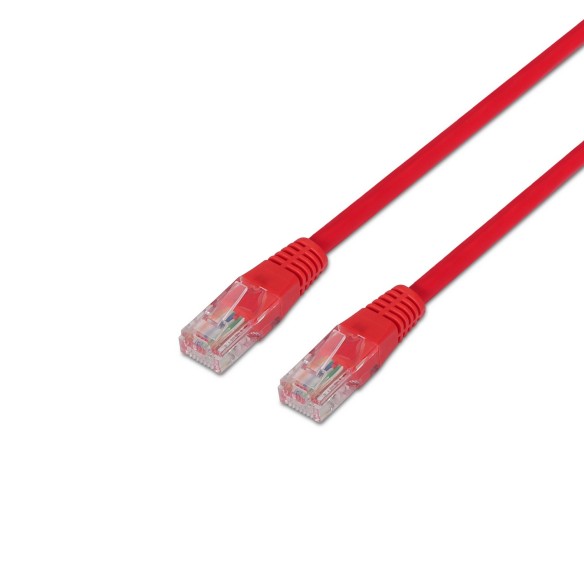 AISENS A133-0187 cable de red Rojo 0,5 m Cat5e U UTP (UTP)