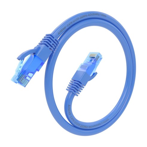 AISENS Cable De Red Latiguillo RJ45 Cat.6 UTP AWG26 CCA, Azul, 30 cm